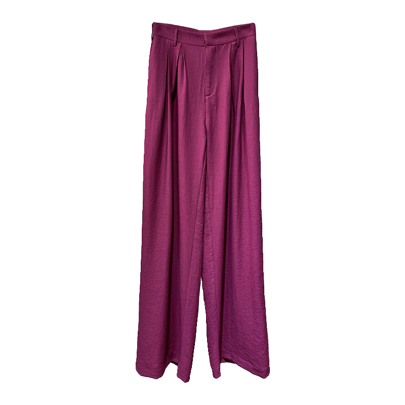 Femme  Extra Large Pantalon En Satin  | Pantalons Femme Femme