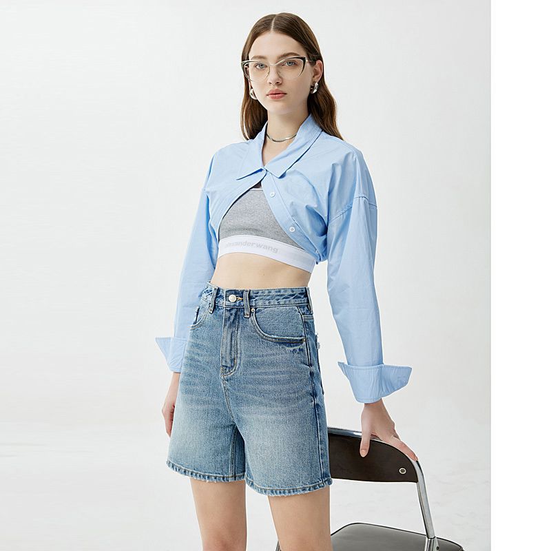 Femme  High-Waisted Shorts En Jean  | Shorts Femme Femme