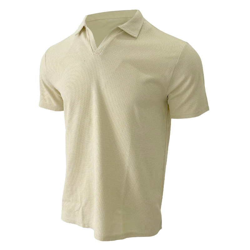 Homme  Gaufré À Manches Courtes Polo  | Polos Homme Homme