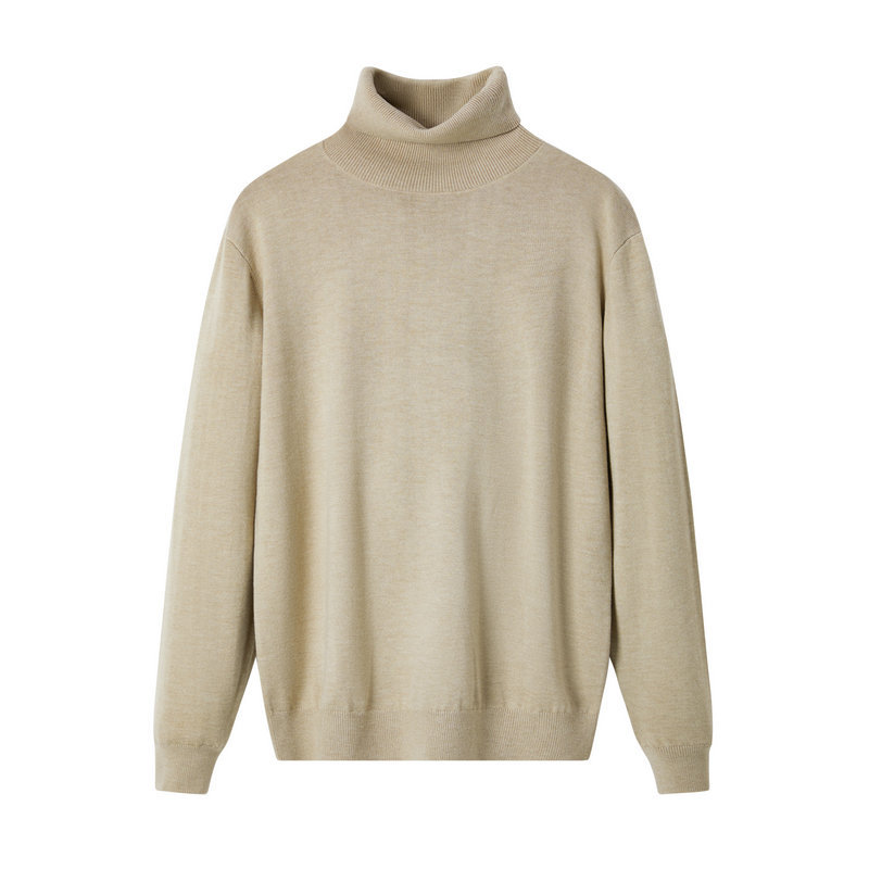 Homme  Manches Longues Et Col Roulé Pullover  | Tricots Homme Homme